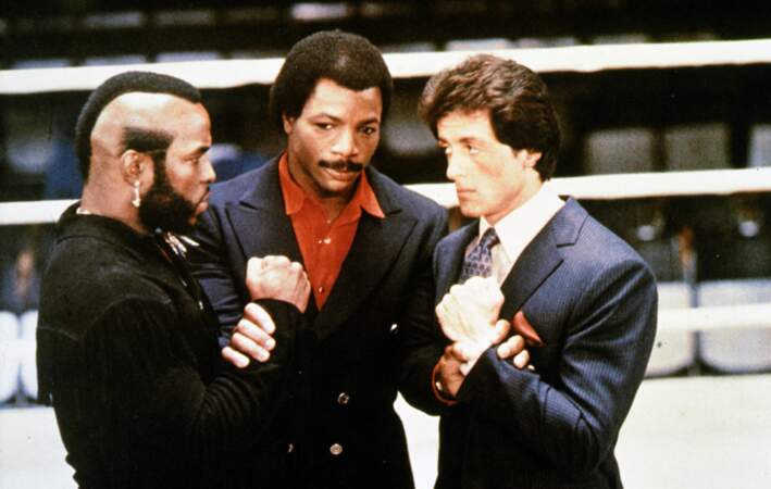 Dans Rocky III "L'oeil du tigre" en 1982, Balboa doit affronter le terrible Clubber Lang (Mister T).