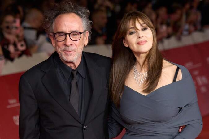 Tim Burton et Monica Bellucci se sont affichés ensemble au Festival du film de Rome 