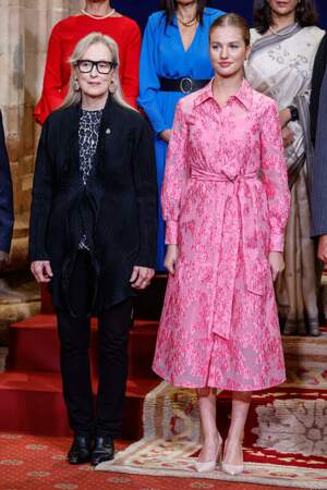Meryl Streep aux côtés de la princesse Leonor