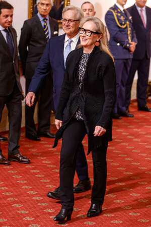 Meryl Streep tout de noir vêtue pour recevoir un prix de la Fondation Princesse des Asturies