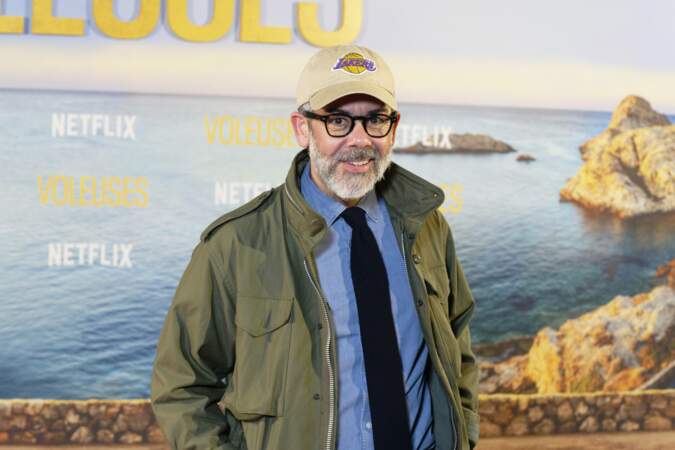 Manu Payet assiste a l avant-premiere mondiale du film Voleuses au cinema Pathe Wepler a Paris
