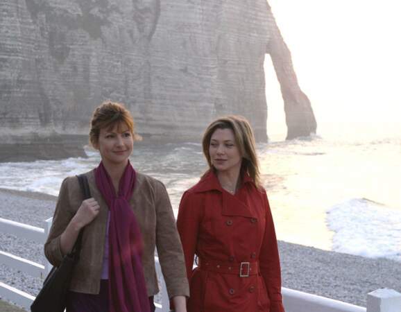 Cécile Bois avec Florence Pernel en 2003 dans le téléfilm "Je serai toujours avec toi"