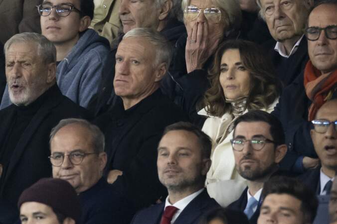 Didier Deschamps était entouré de sa femme Claude, ainsi que de l'homme d'affaire Jean-Claude Darmon, l'ex-grand argentier du foot français