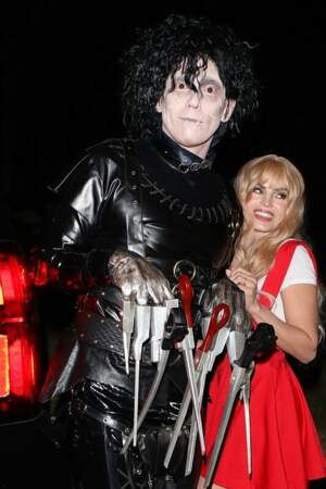 Jenna Dewan et son compagnon en Edward aux mains d'argent arrivent à la soirée Casamigos Halloween Party 