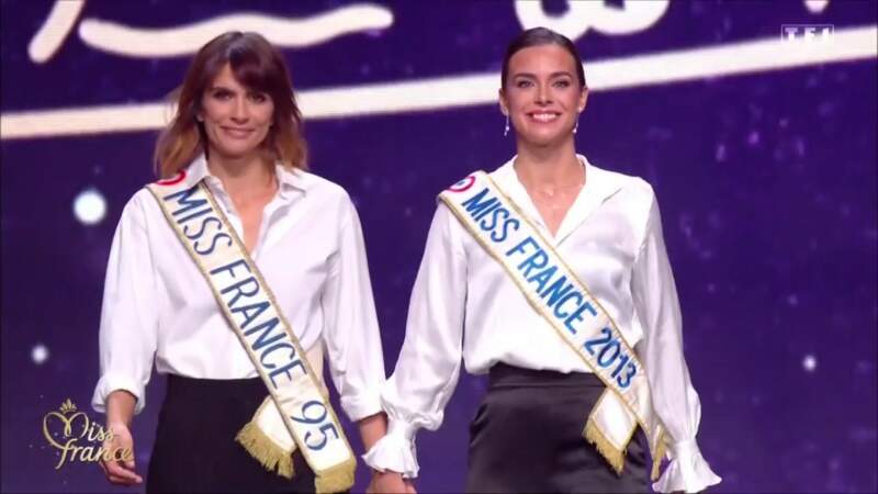 Mélody Vilbert (Miss France 2015) et Marine Lorphelin (Miss France 2013)