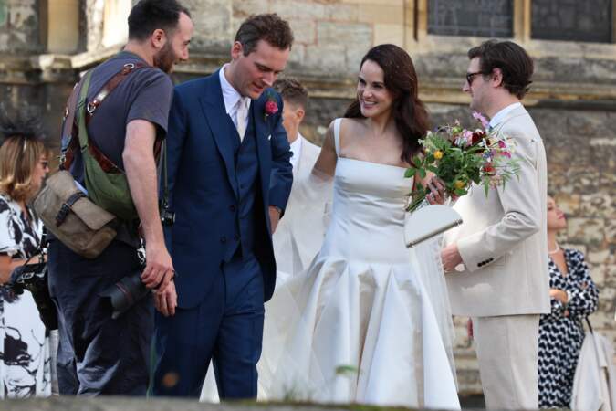 L'actrice de "Downton Abbey" Michelle Dockery a épousé le producteur de cinéma, Jasper Waller-Bridge à l'église St Nicholas de Chiswick, à Londres, le 23 septembre 2023