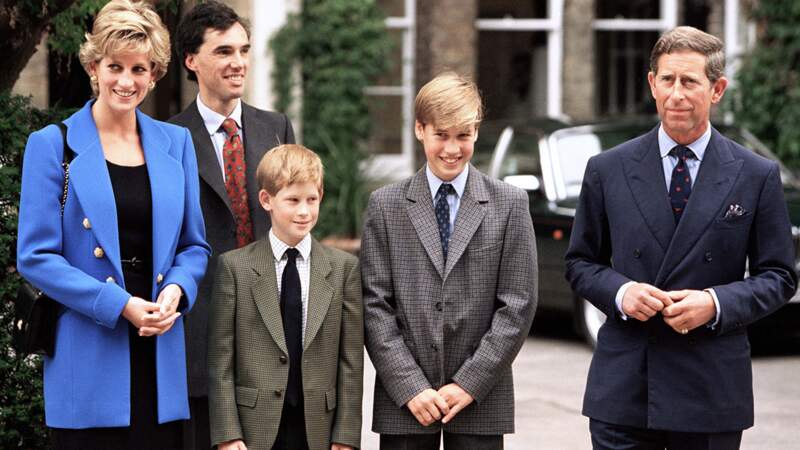 Diana, Charles et leurs enfants William et Harry