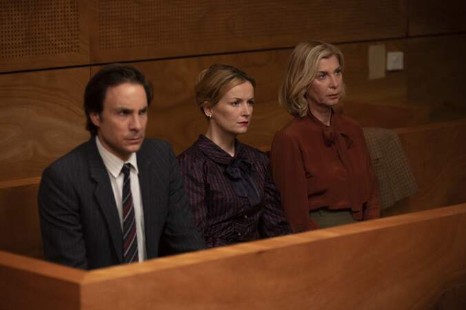 La famille Le Roux dans la scène du procès.