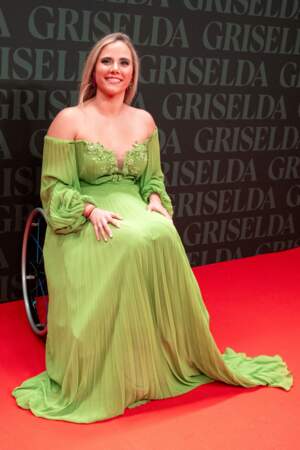 Lucía Martín a brillé avec sa robe verte