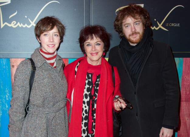 Anny Duperey en famille avec ses enfants Gael et Sara Giraudeau en 2018.