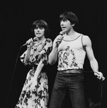 Anny Duperey et Bernard Giraudeau sur scène en 1978.