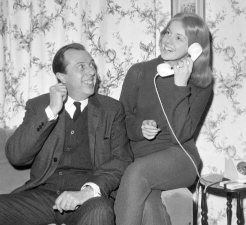 Anny Duperey en 1965, jeune comédienne de théâtre, pour la pièce "Trois mariages de Mélanie".