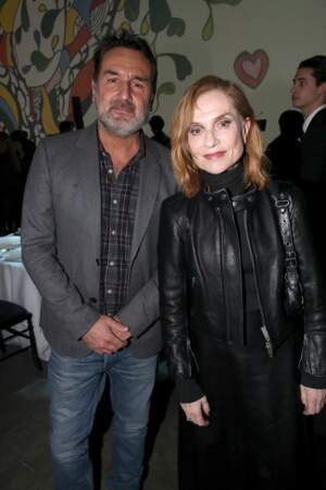 Gilles Lellouche et Isabelle Huppert au "Dîner de la Mode" au bénéfice du Sidaction