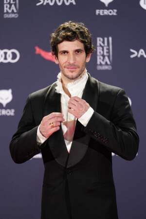Quim Gutiérrez prend la pose sur le tapis rouge de la 11ᵉ cérémonie des prix Feroz