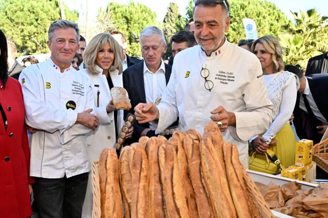 Brigitte Macron et Didier Deschamps ont pu rencontrer la Fédération des maîtres boulangers des Alpes-Maritimes