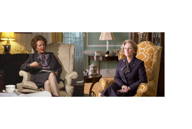 Margaret Thatcher alias Meryl Streep dans La Dame de fer en 2012.