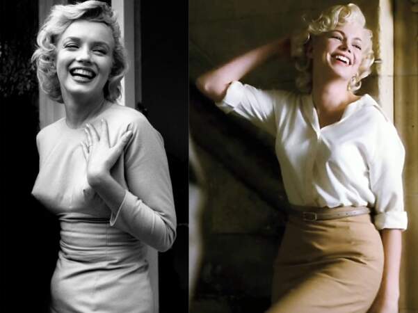 Marilyn Monroe alias Michelle Williams en 2012 dans My week with Marilyn.