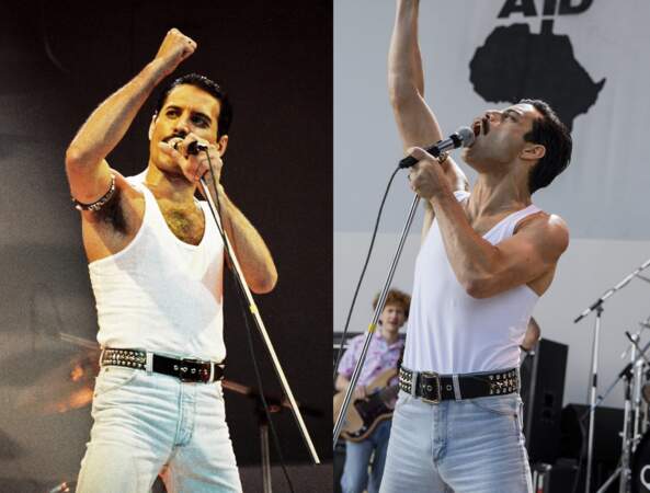 Freddie Mercury alias Rami Malek dans le film Bohemian Rhapsody en 2018.