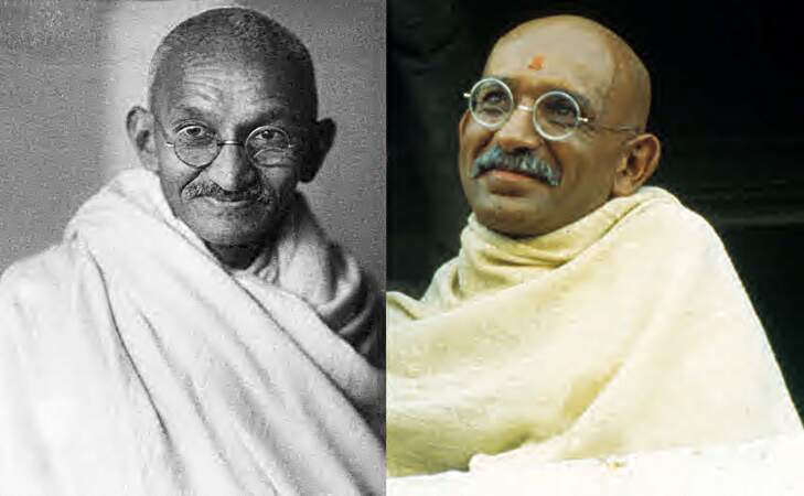 Ben Kingsley alias Gandhi dans le film éponyme en 1982.