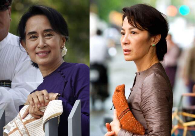 Michelle Yeoh incarne Aung San Suu Kyi dans le film The Lady en 2001.