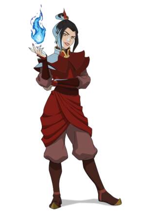 La princesse Azula est la sœur du prince Zuko. Elle est décrite comme une perfectionniste acharnée et une prodige de la maîtrise du feu.