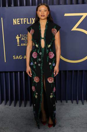 Storm Reid, qui incarne Riley dans The Last of Us, est apparue dans une robe fleurie. 