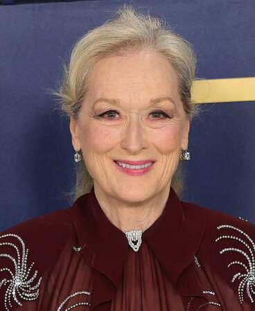 Mery Streep était présente avec l'ensemble du casting de la série comique Only murders in the building. 