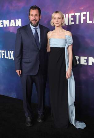 Sur le red carpet, l'acteur a aussi posé avec Carey Mulligan qui incarne Lenka, la femme de son personnage, dans Spaceman