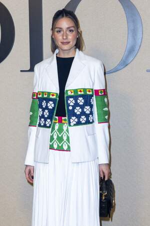 Olivia Palermo a mise sur une tenue folklorique pour le défilé Dior