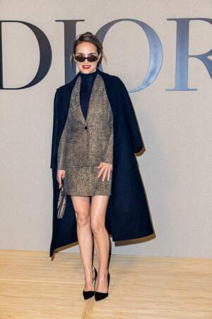Natalie Portman a fait le voyage depuis les États-Unis pour assister au défilé Dior