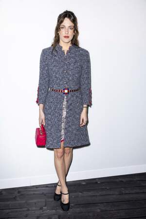 L'Américaine Riley Keough a fait le déplacement pour la Fashion week de Paris