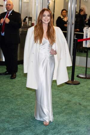 Lindsay Lohan a présenté le film de Netflix Irish Wish en avant-première à New York mardi 5 mars 