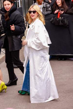 Emma Roberts était présente à Paris pour la Fashion week