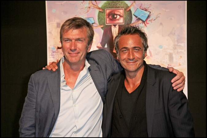 Jean-Michel Tinivelli et Philippe Caroit pour l'ouverture du 12è festival de la fiction TV de La Rochelle en 2010