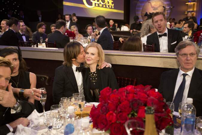 Le couple toujours très amoureux  en 2013 aux 70ème Golden Globes Awards à Beverly Hills.