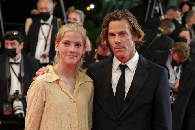 Juillet 2021 : Daniel et sa fille Hazel sur les marches du 74ème Festival de Cannes.