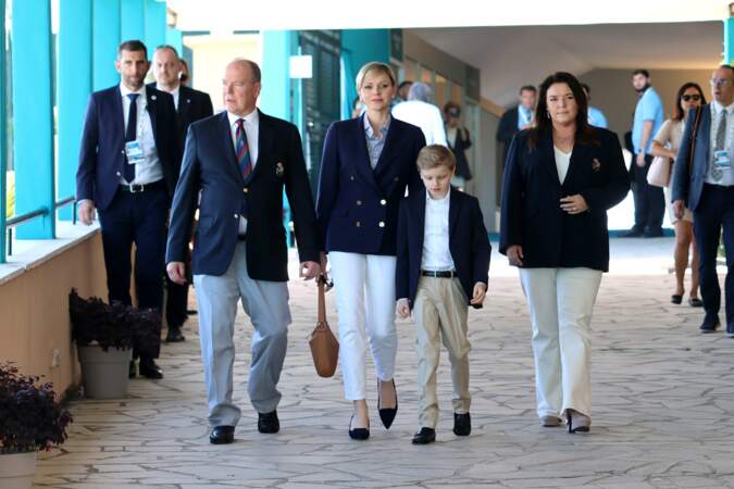 Albert de Monaco a participé à l'événement avec son fils, Jacques, et son épouse Charlène de Monaco