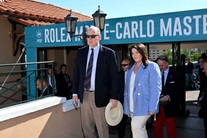 Le prince Albert II de Monaco a assisté aux demi-finales du Masters 1000 de Monte-Carlo