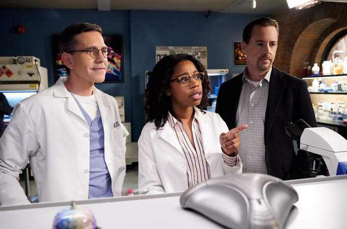 Sans oublier le Dr Palmer (Brian Dietzen) et Kasie Hines (Diona Reasonover)