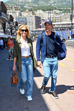 Patrick Dempsey et son épouse Jillian Fink affichaient un grand sourire sous le soleil monégasque. 