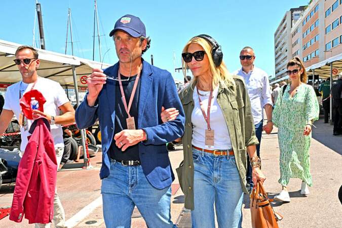 La femme de l'acteur, Jillian Fink, l'accompagnait pour cette journée hommage à Ayrton Senna à Monaco. 