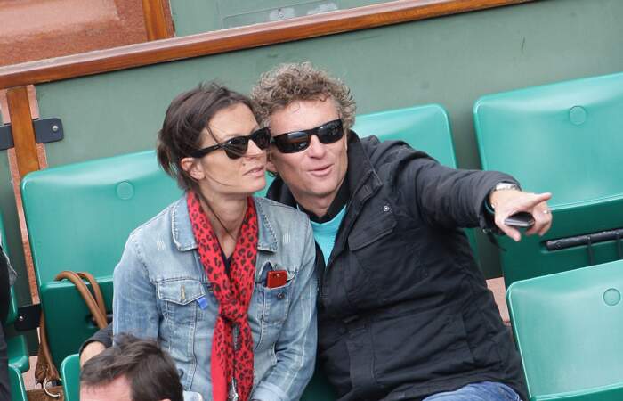 Il n'hésite pas à s'afficher avec sa femme Hortense dans les tribunes de Roland-Garros en 2009