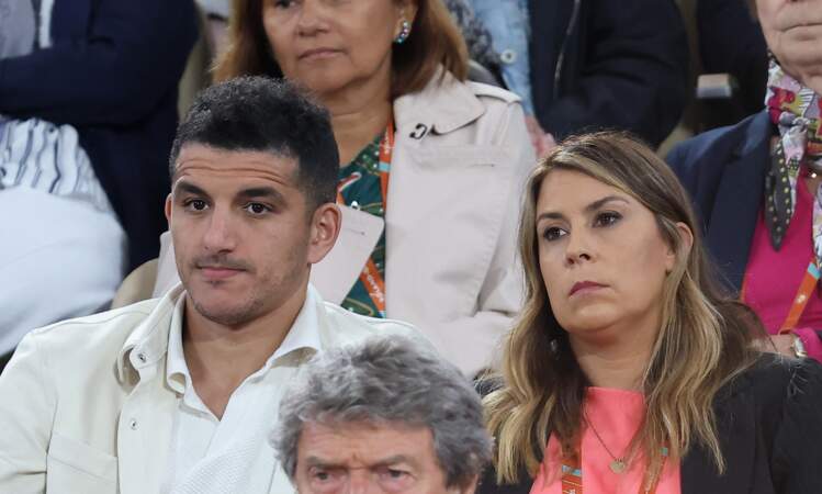 Marion Bartoli et son mari Yahya Boumediene assistent au match