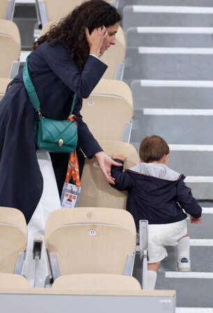 Xisca Perello était venue soutenir son époux Rafael Nadal, avec leur fils
