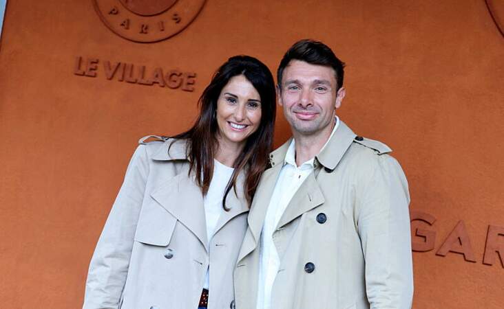 Le joueur de rugby Vincent Clerc et sa femme, Valérie Novès, s'étaient habillés de la même manière. 