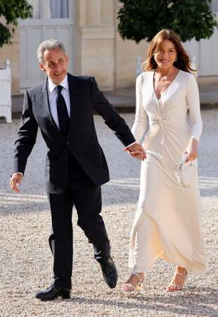 Nicolas Sarkozy de retour à l'Élysée avec sa femme Carla Bruni le 8 juin 2024