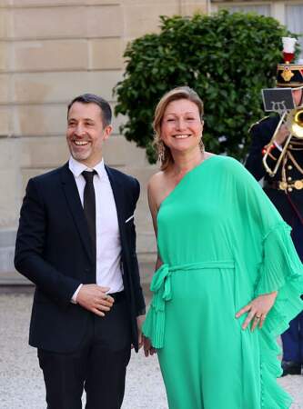 Les époux ravis d'être présents à l'Élysée pour le dîner d'État en l'honneur du président américain 