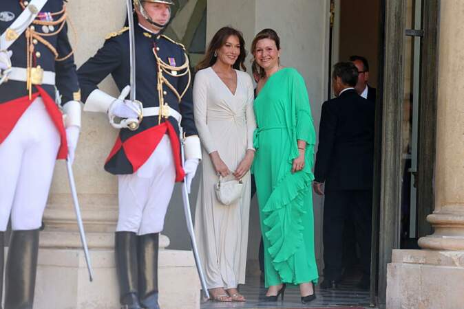 Carla Bruni-Sarkozy et Yaël Braun-Pivet à l'Élysée