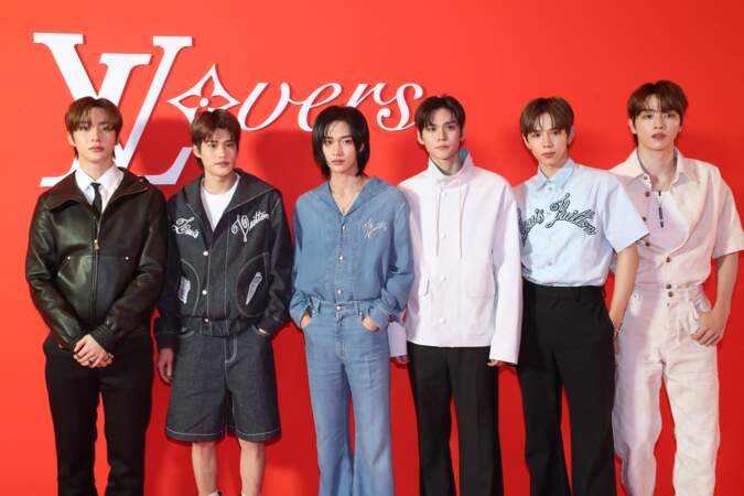 Le groupe de K-Pop RIIZE était présent à l'évènement Louis Vuitton.